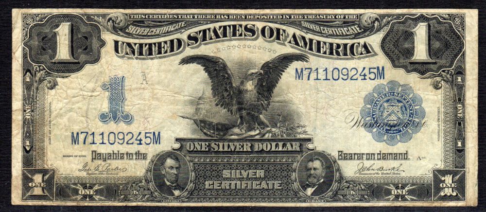 Fr.232, 1899 $1 Silver Certificate, Parker-Burke, M71109245M, F/VF